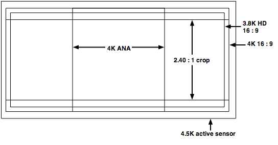 Anamorphic framing chart
